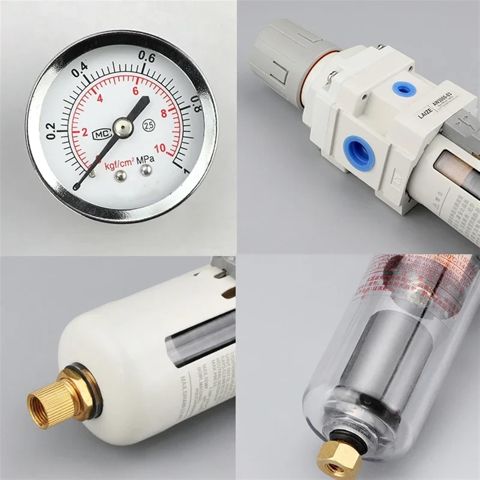 Regulator filtra powietrza sprężarki, separator oleju, pneumatyczny regulator ciśnienia powietrza, filtr miedziany, AW2000-02 AW3000-03 AW4000-04(Aw3000-03)