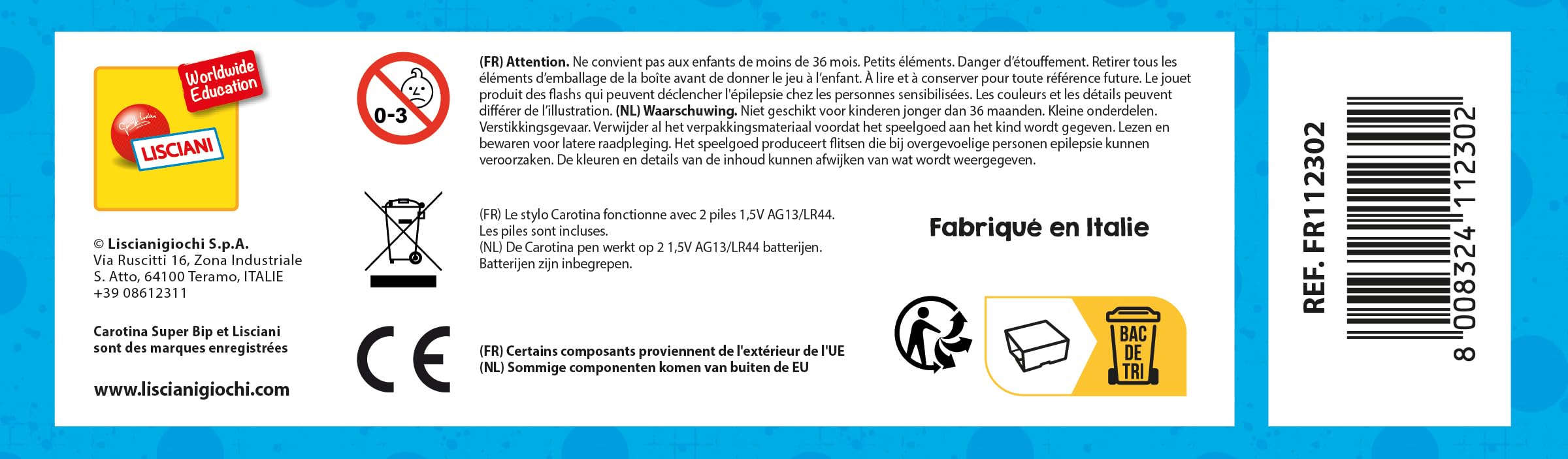 Lisciani – CAROTINA Encyclopédie des Animaux – Valisette Éducative Portable pour Enfants 3-6 Ans – Stylo Parlante & Lumineux – Quiz Interactifs Animaux – Activités Didactiques – Logique & Autonomie