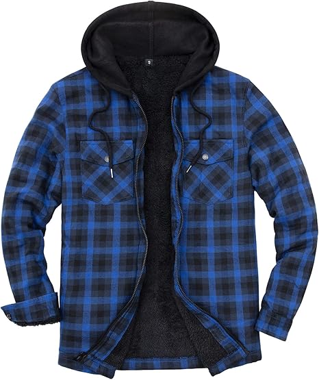 checkered jacket with hood