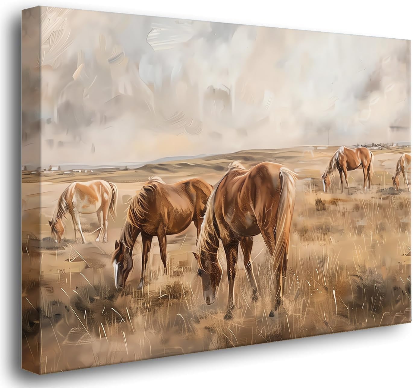 TANXM Textured Basketball Court Wall Art, Retro Basketball Sports Canvas Print, Rustic Man Cave Decor for Basketball Lovers, Framed Ready to Hang 12x16 Inch