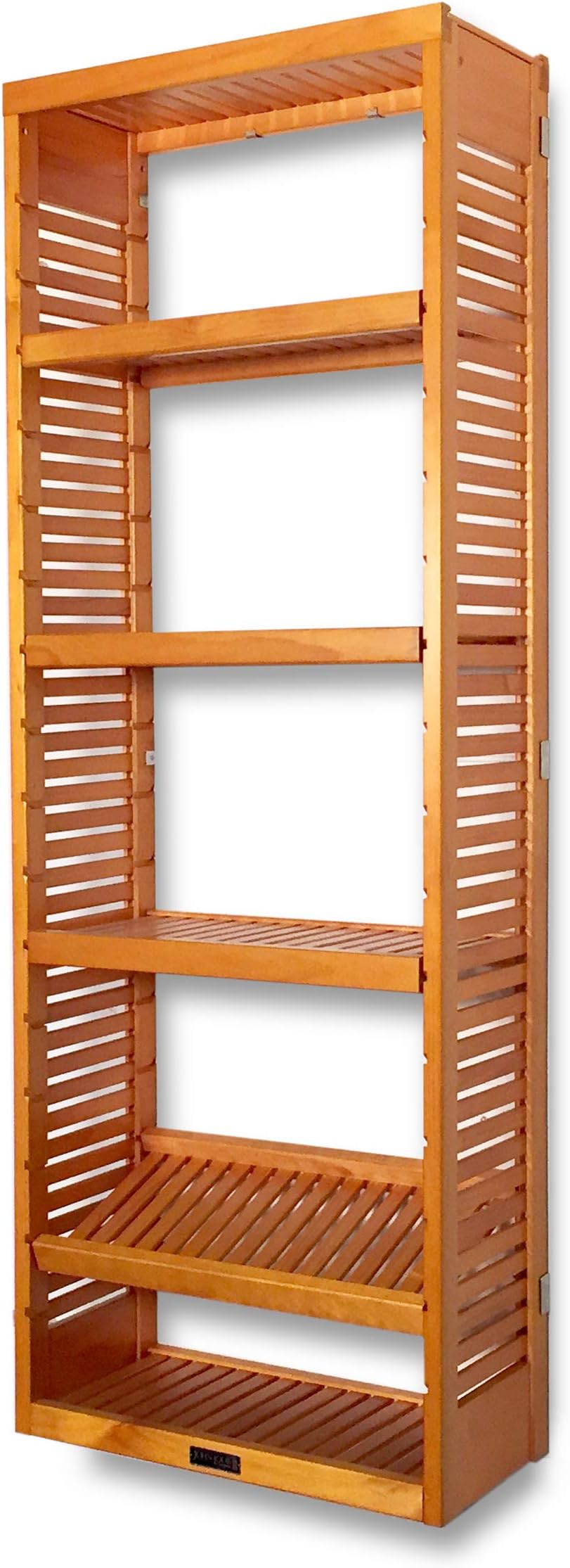 Stand Alone Tower with Adjustable Shelves Finish: Honey Maple