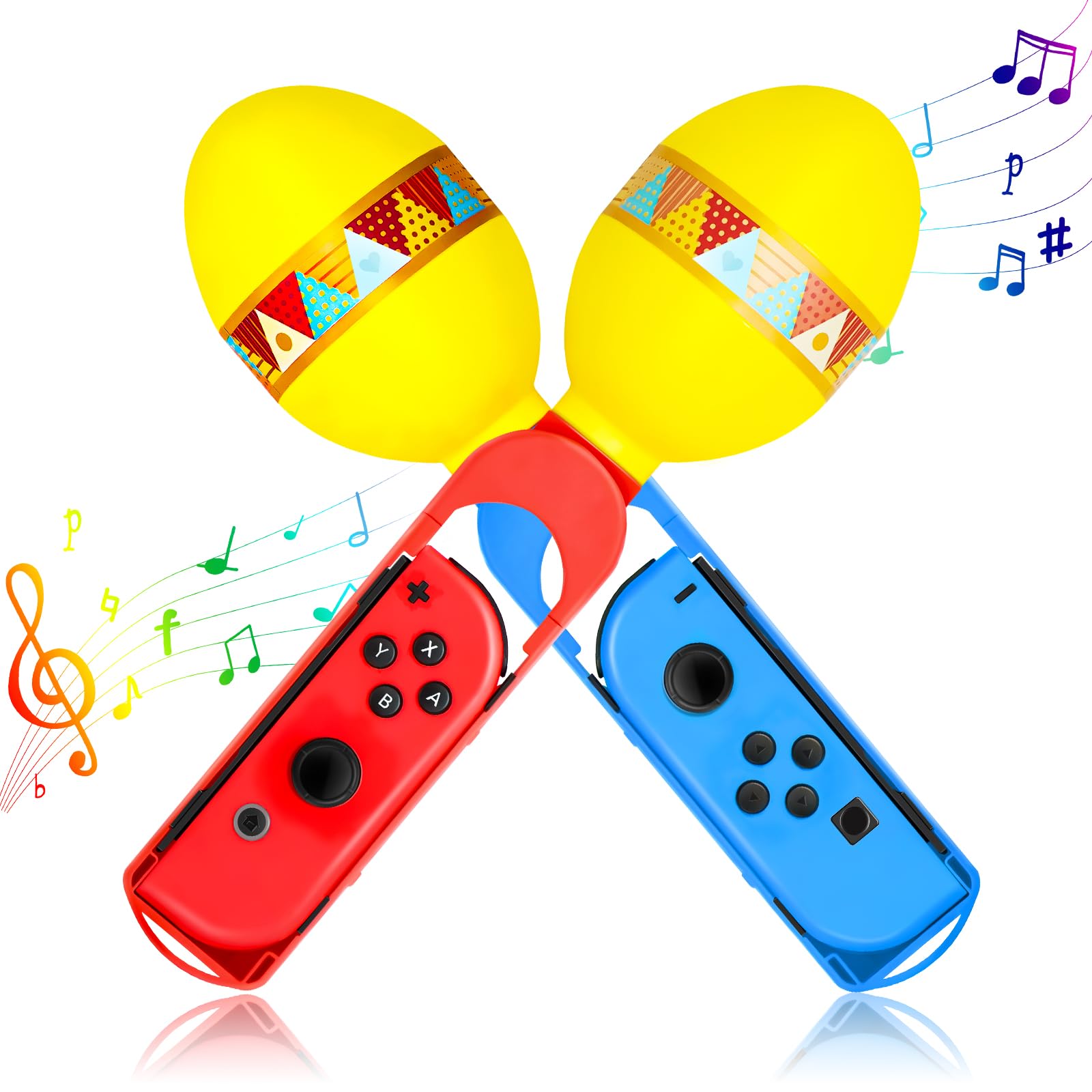 Switch Sand Hammer Samba de Amigo Party Central Compatible avec Nintendo Joycon Controller, Switch OLED Jeu de Sport Bundle Accessoires