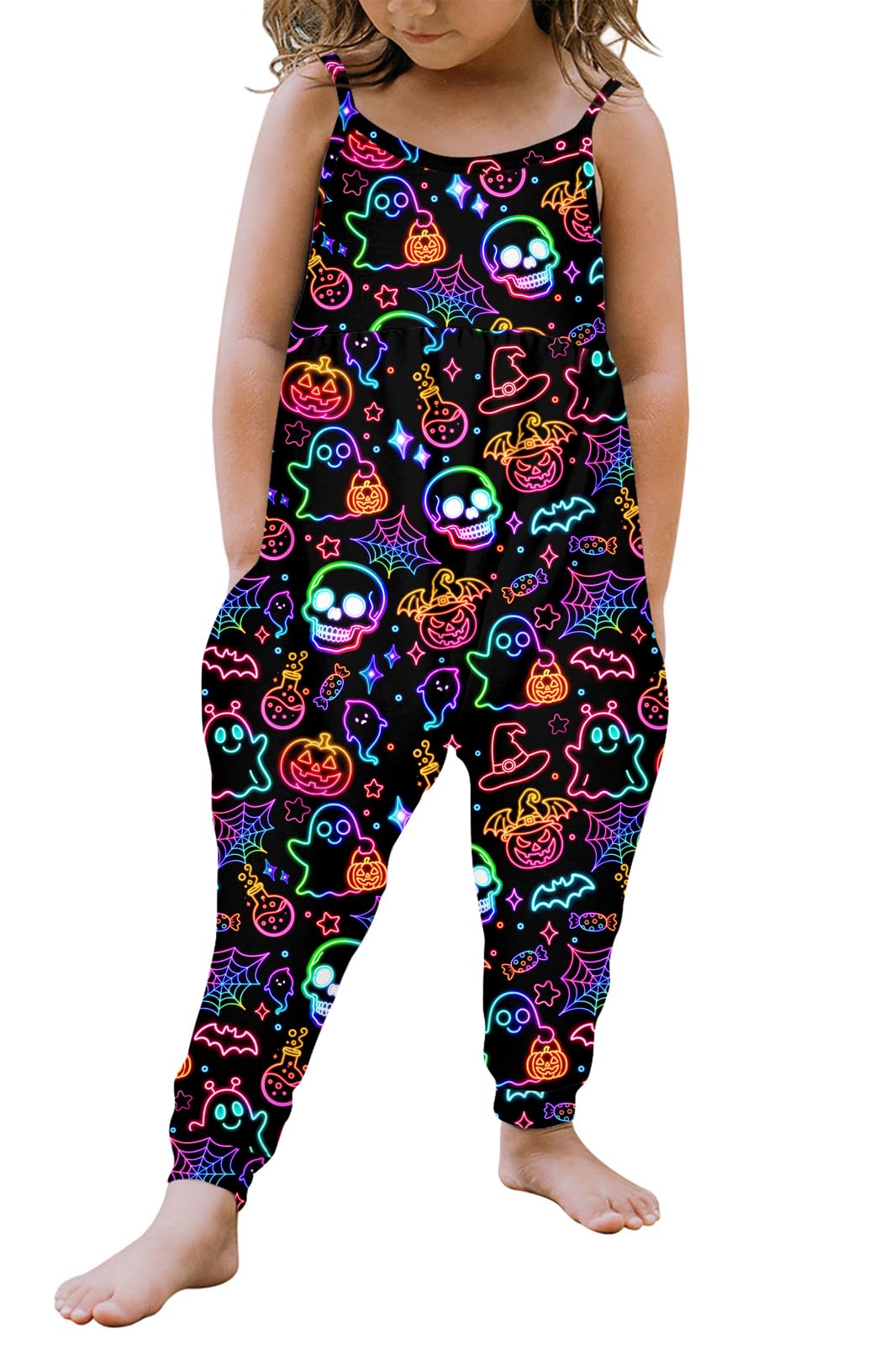 Yousie Toddler Girls Kids Rompers Jumpsuit Summer Spring Outfits 1-8 Years