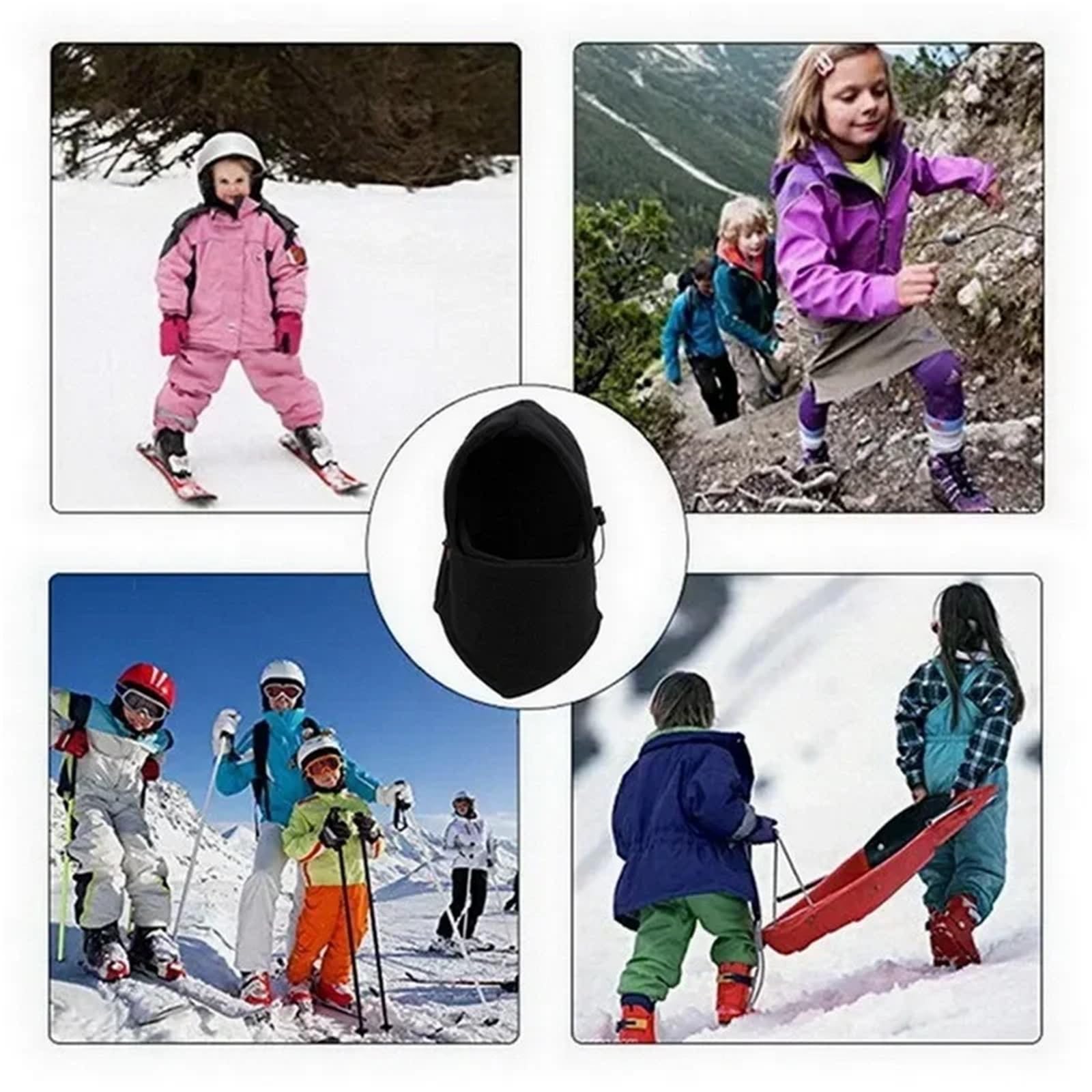 2 pezzi berretto caldo invernale impermeabile passamontagna termico cappello con cappuccio scaldacollo sciarpe da trekking cappelli per Ciclismo