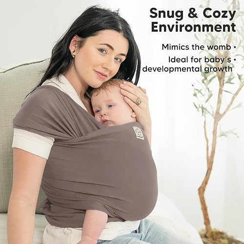 Miniatura 62 de KeaBabies Portabebés - Portabebés todo en 1 original para recién nacidos a niños pequeños, fácil de llevar, pegado manos libres, ligero, Laberinto