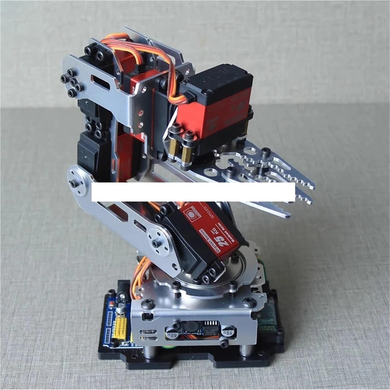 Ramię robota 6 DOF DIY Robot Claw Clamp Gripper Kit kompatybilny z programem Arduino z cyfrowymi serwami 20KG(Only metal frame)