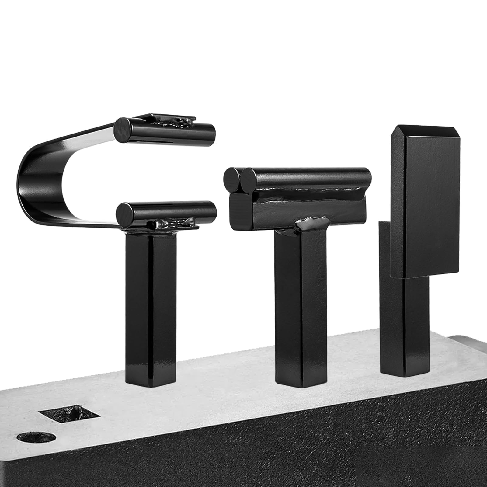 Blacksmith Anvil Forge Hardy Tool Set 3/4" – 3 Pcs Hot Cut, Creasing Stake, Spring Fuller – Heavy Duty Forging Hardy Tools for Anvil or Vise – Blacksmithing Tools for Metalwork & Knife Making