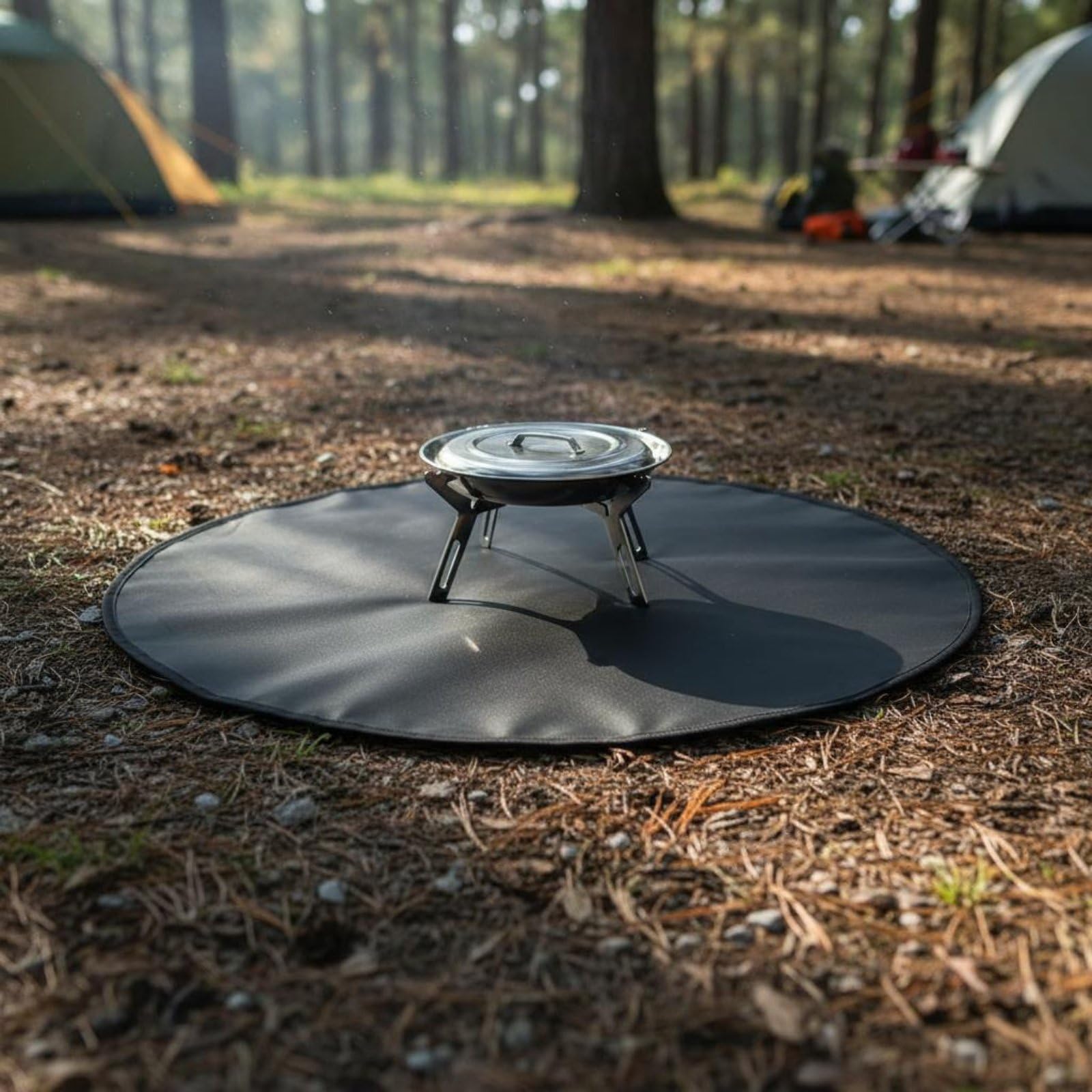 Outdoor Grillunterlage Grillmatte Bodenschutz Feuerfeste Matte Hitzebeständige Unterlage Ölresistente Schutzmatte mit Langlebigem Aufbau Schutz vor, Quadrat 51x63in