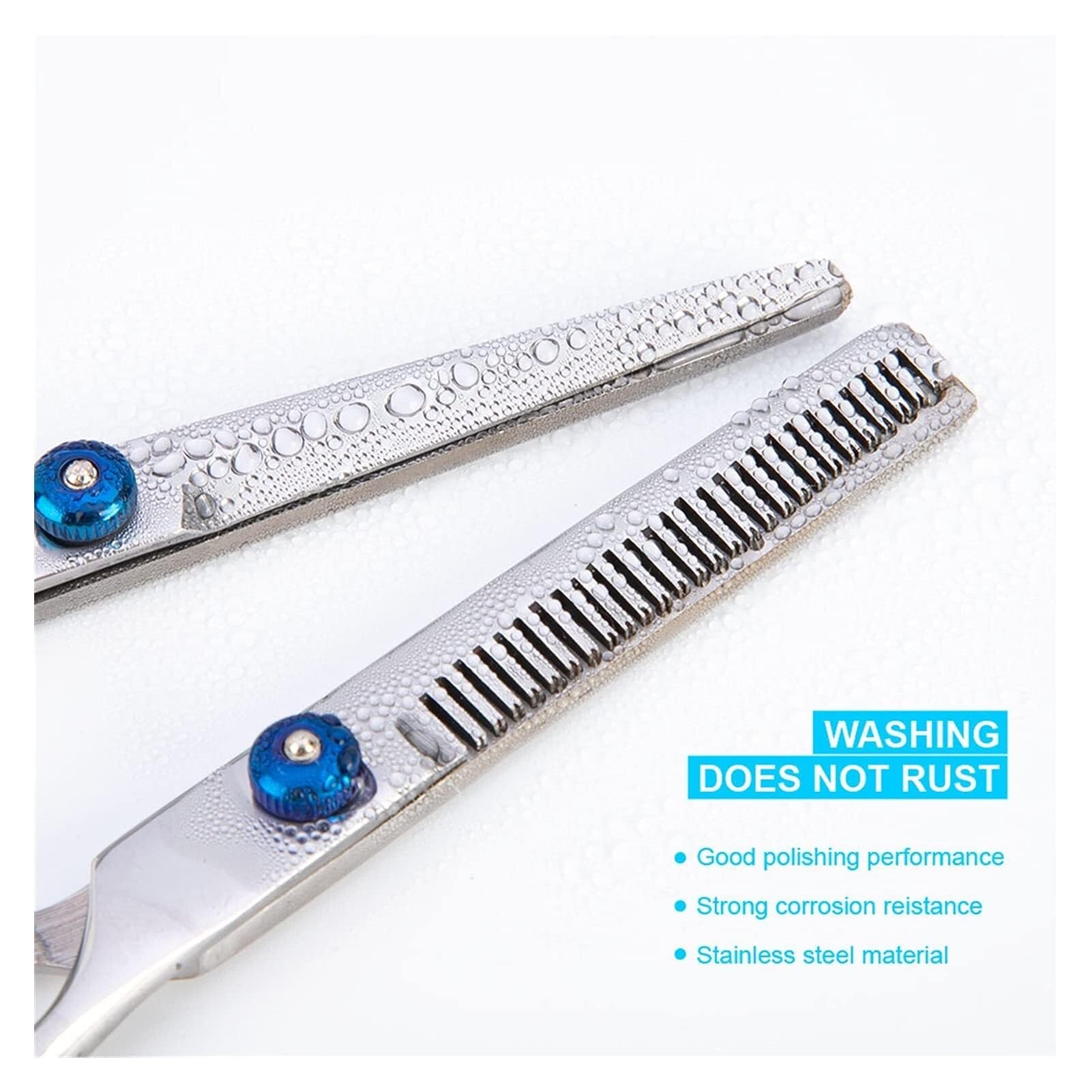 Juego de Tijeras Profesionales de 6 Pulgadas para Cortar el Cabello - 3/10 Piezas, Tijeras de barbero de Acero Inoxidable para peluquería, entresacado y Cuidado de Mascotas (Rojo B)