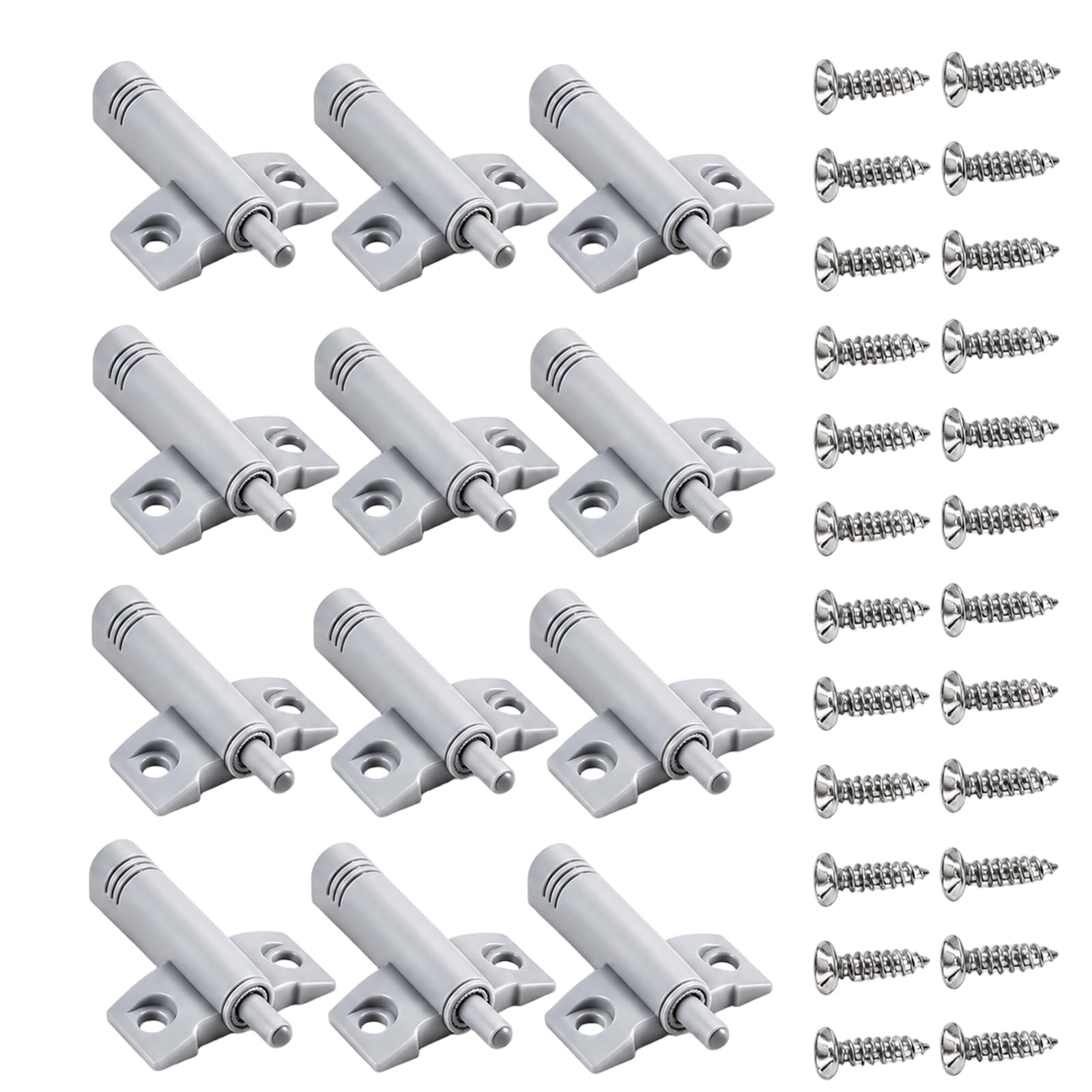 12pcs Soft Close Dampers, Soft Close Hinges for Kitchen Cupboards and Cabinet Doors, Noise Reduction Solution for Home and Office Furniture, Set of 12 Dampers with 24 Screws, Universal Fit for Various