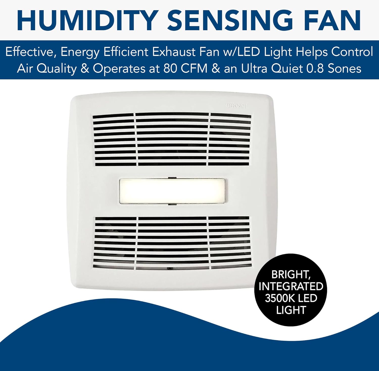 Broan-NuTone AE80SL fan grille with LED light