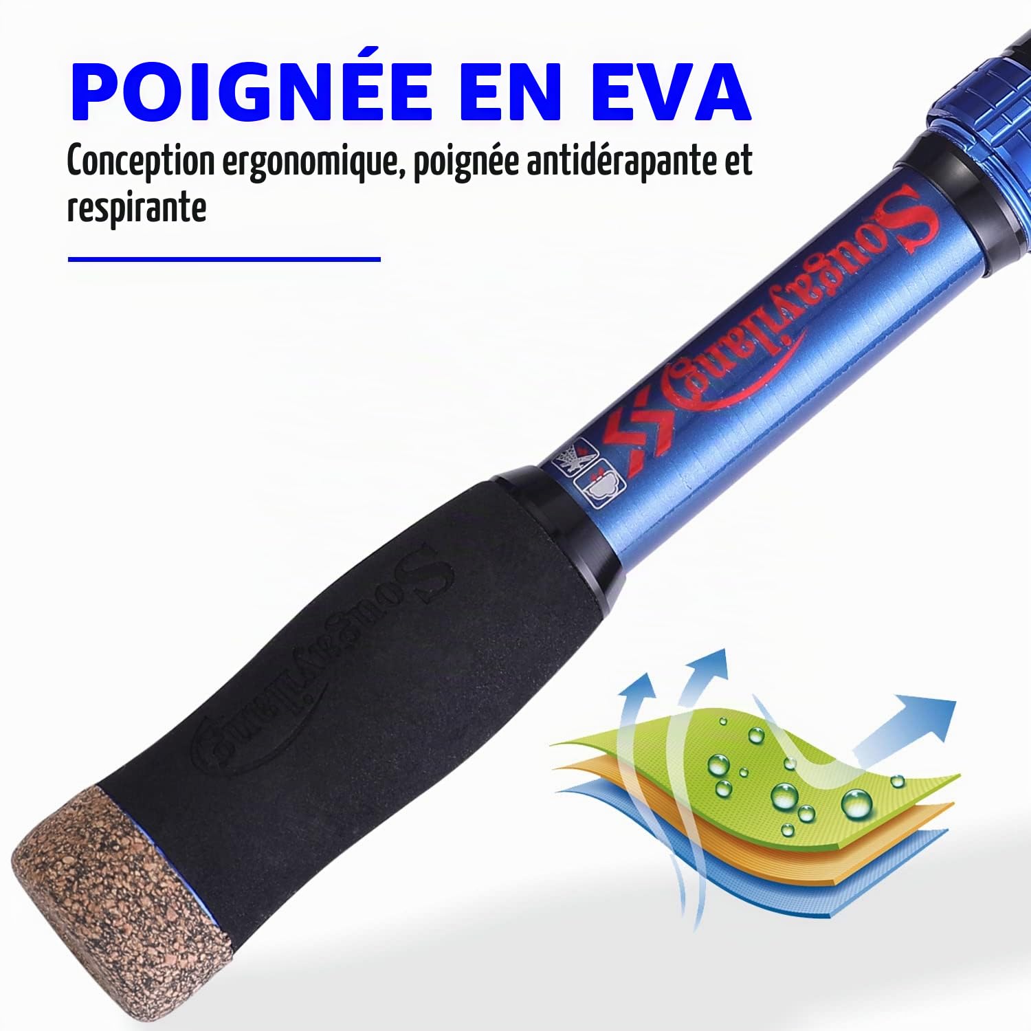Sougayilang Fishing Rod Reel Combinations, 24 Ton Carbon Fiber, Portable Telescopic Fishing Rod Spinning Reels for Travel Saltwater Freshwater Fishing Gifts for People
