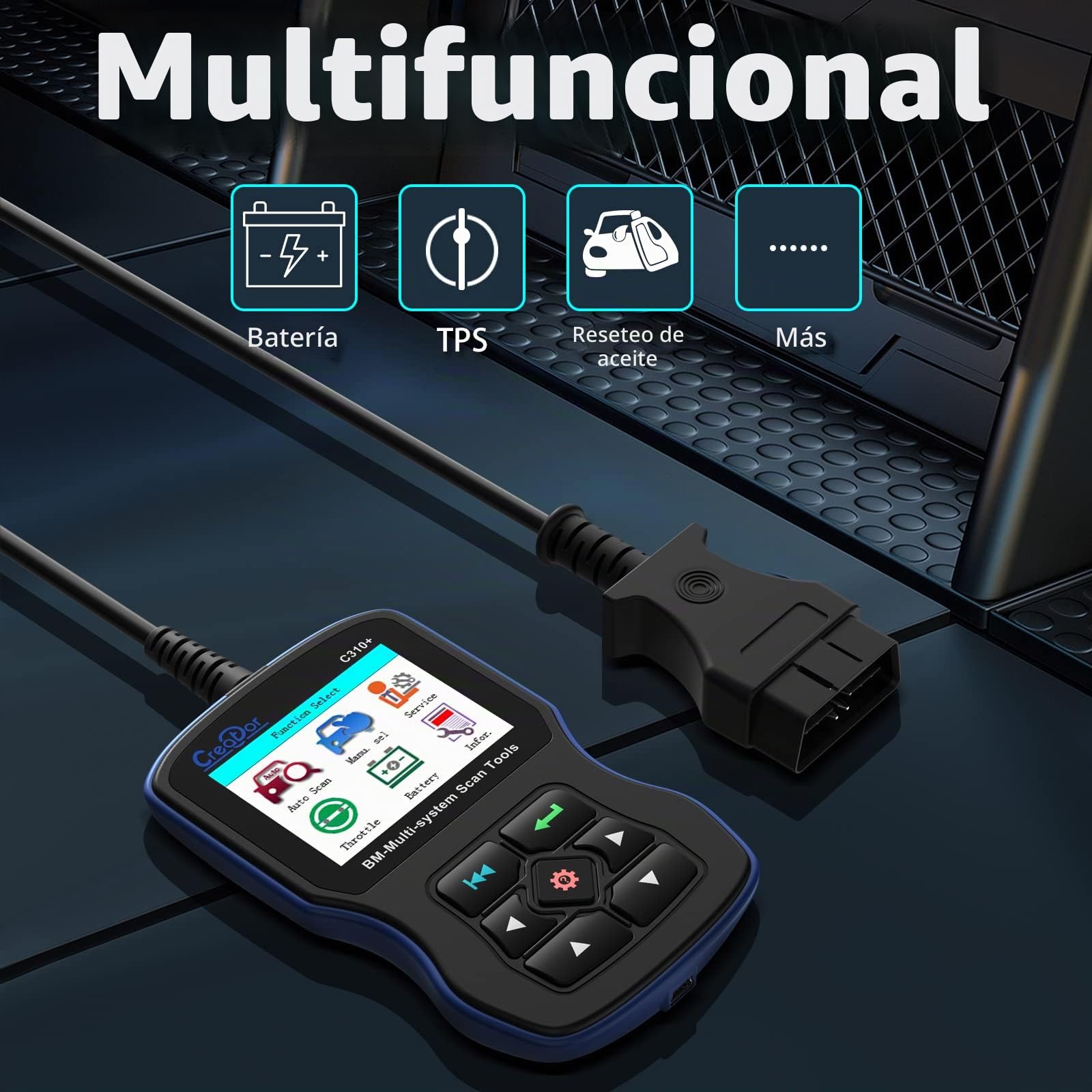 Creator C310+ Lector de Códigos C310 Multi System Scan Tool Compatible para Herramienta de Diagnóstico