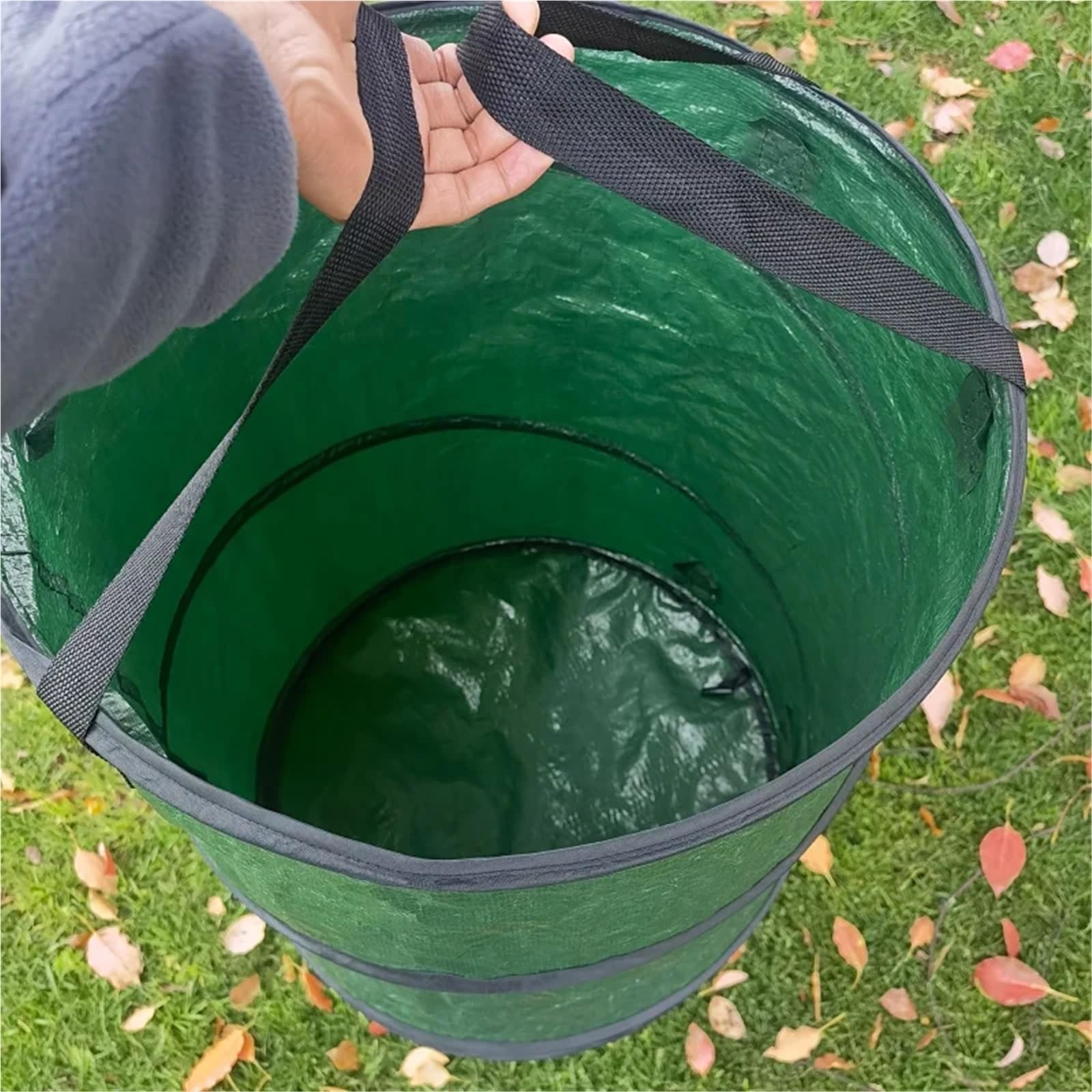Sacchi Da Giardinaggio Pop Up Bidone della spazzatura pieghevole da 2 pezzi for campeggio, feste, lavanderia all'aperto, borsa di stoccaggio portatile
