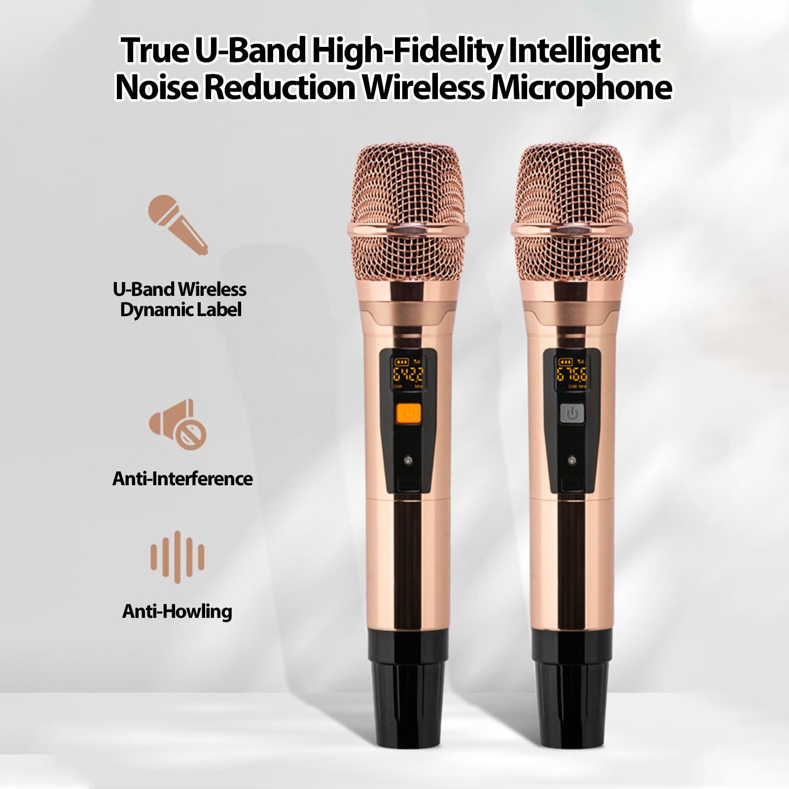 Macchina per karaoke tutto in uno, telecomando per telefono touch screen da 18,5 pollici e controllo app con microfono wireless, lettore karaoke KTV per feste al bar di casa,8TB-White