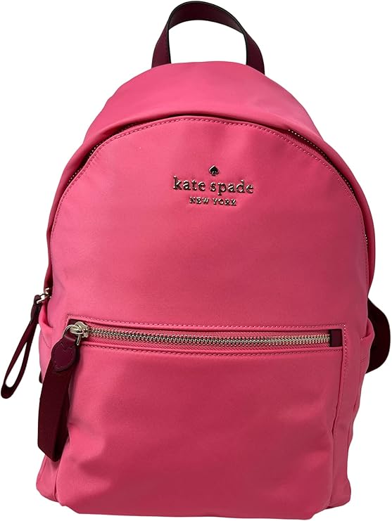 Kate Spade New York Chelsea Medium Nylon Backpack, Deep Dahlia (WKR00556651