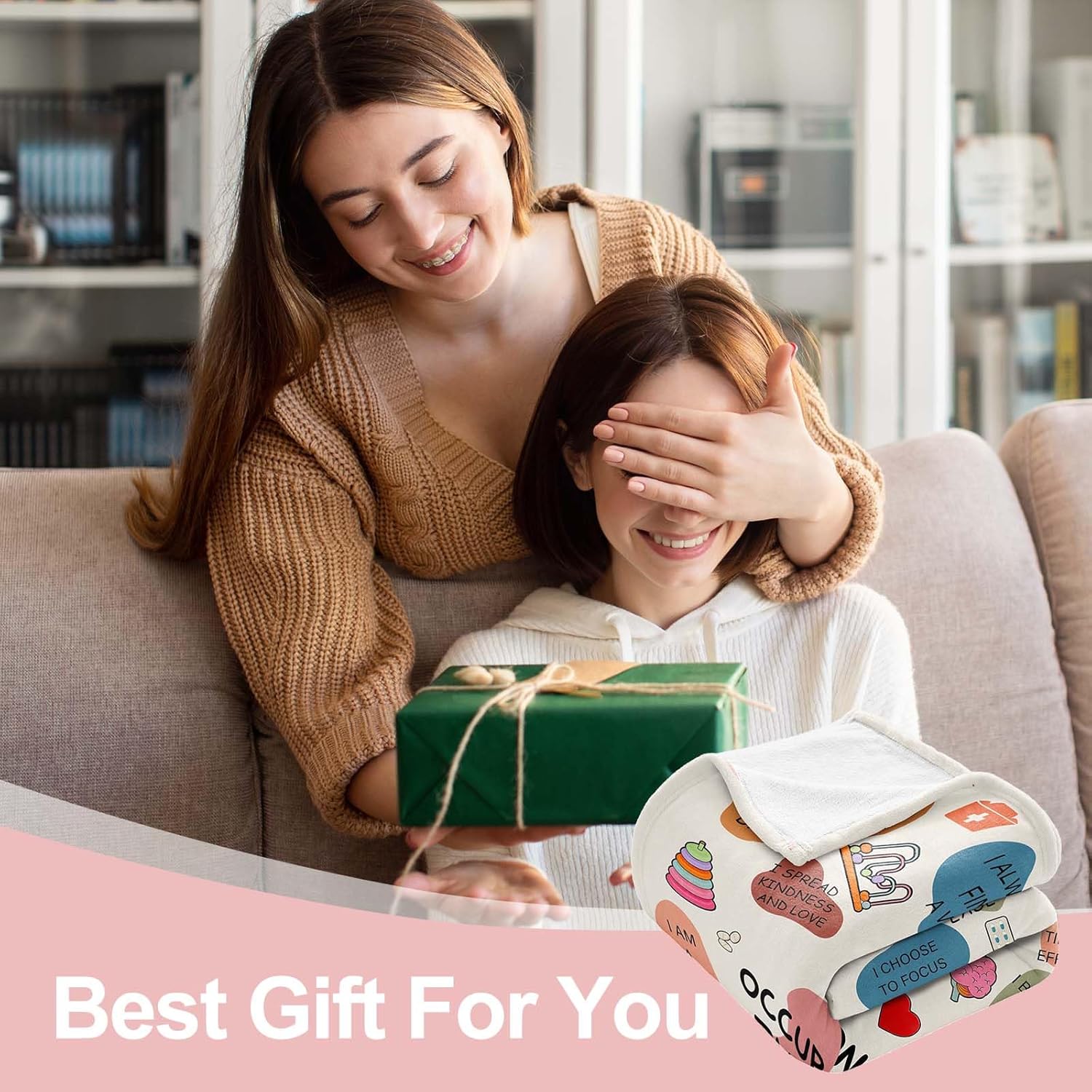 Occupational Therapist Gifts Blanket,Therapist Gifts,Gifts for OT On Occupational Therapist Week,Birthday Christmas Appreciation Thank You Gifts for Occupational Therapist,Throw Blanket 60inx50in - Image 6