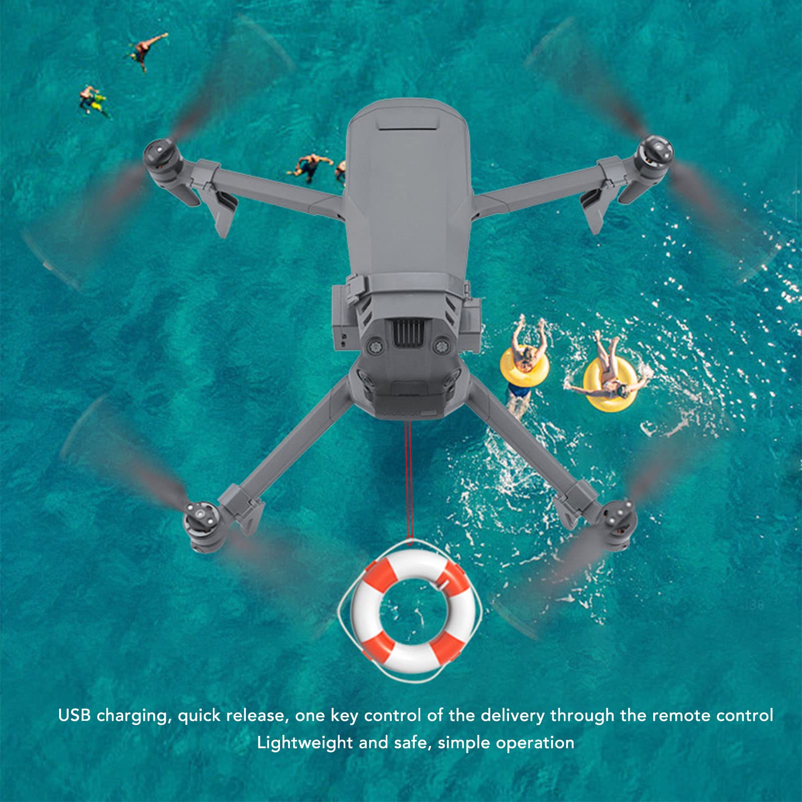 VGEBY Lanceur de Livraison de Drone, Lanceur de Système de Largage ASB Haute Résistance avec Train D'atterrissage pour Mavic 3 3Pro