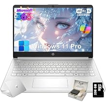 HP 2025 14 inch Laptop Computer for Student & Business, Intel Quad-Core N150 CPU, 16GB RAM, 384GB Storage 128GB UFS+256GB SD Card, 1 Year Office 365, Lightweight, Win 11 Pro, Copilot AI, Silver