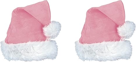 Pink velvet santa hat Outlet