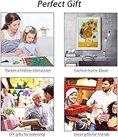 Vista 6 de hhydzq - Kit de pintura por números: The Dance Class por Edgar Degas, pintura de bricolaje, acrílico, multicolor, 7.9 x 11.8 in, algodón, clásico