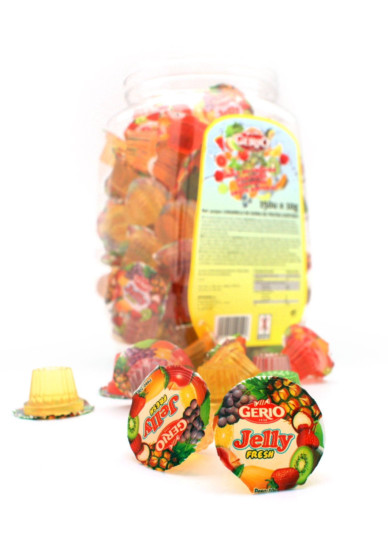 Gerio Tarrinas Jelly Frutas sin azúcar 150 Unidades