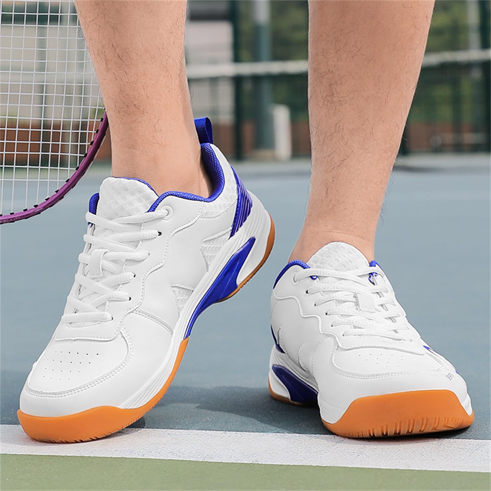 JiuQing Zapatos De Bádminton Hombre Mujer Zapatillas De Tenis Pickleball Zapatos De Entrenamiento Ligeros para Cancha Interior