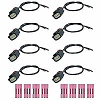 Vista 1 de 8 piezas Conector de Enchufe de Bobina de Encendido Compatible con Ford 2013-2019 V6 V8 Flex F150 Reemplaza 9U2Z14S411EA S2280 WPT931