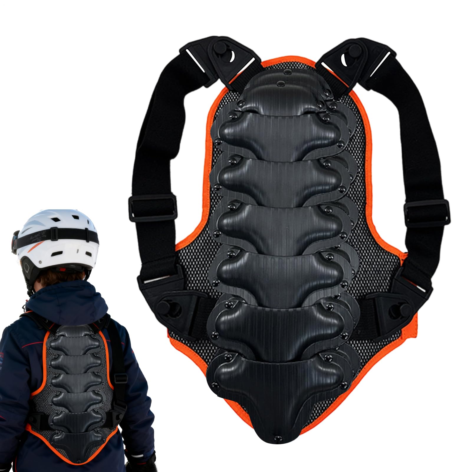 Coussinets pour le patinage | Équipement de soutien dorsal pour le ski, le snowboard, le skateboard, l'équitation, le volley-ball, le football