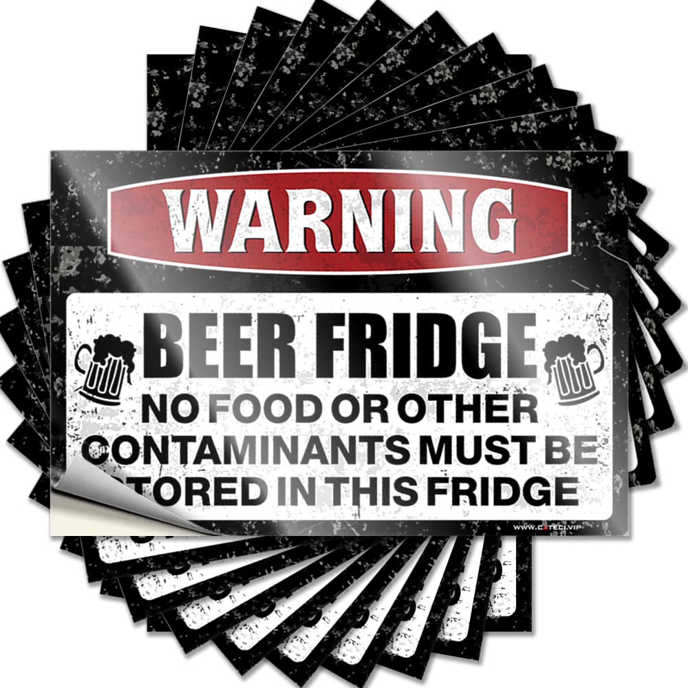 Fzfn Men's Colour Warning Beer Bridge Decal Teens Stuff Self Adhesive | Southern Wall Vinyl Sticker Pack For Double(6X9cm)