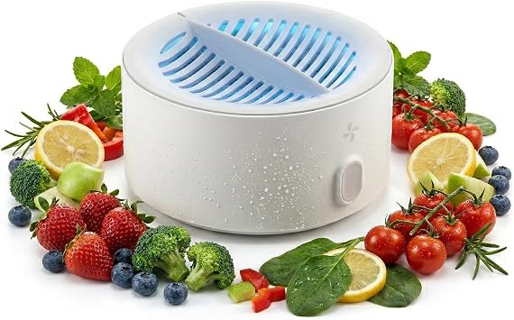 Fruit and Vveggie Cleaner Produce Cleaner - Cordless Produce Washer, OH-ion Portable Food Device for Surface Residues, IPX7 Waterproof 1