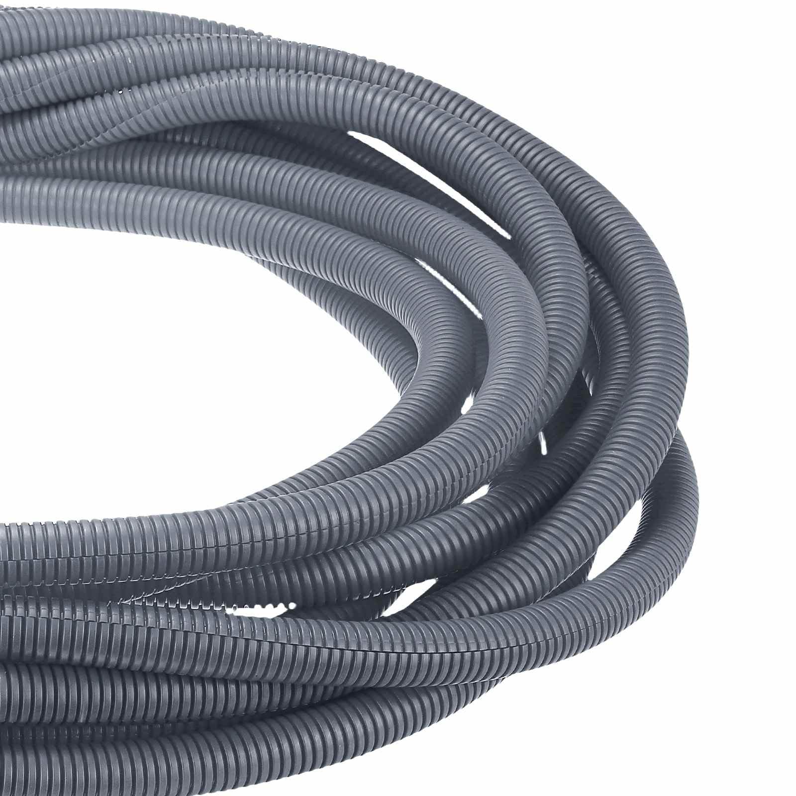 DMiotech 100ft Wire Loom Split Tubing 3/4 Inch(19.1mm) ID Gray