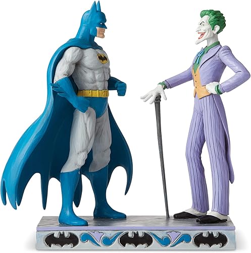 Miniatura 1 de Enesco DC Comics by Jim Shore Justice League - Figura de Batman y The Joker, 9.25 pulgadas, multicolor