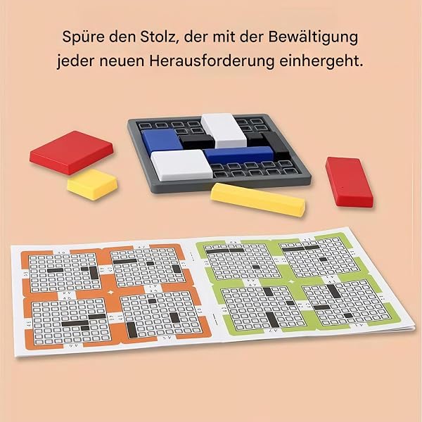 - Puzzle con 88 livelli impegnativi: compito di pensiero con 4 livelli di difficoltà per bambini e adulti | Giocattolo educativo portatile 5,31 X 5,31 pollici | Puzzle di intelligenza STEM per il - 4