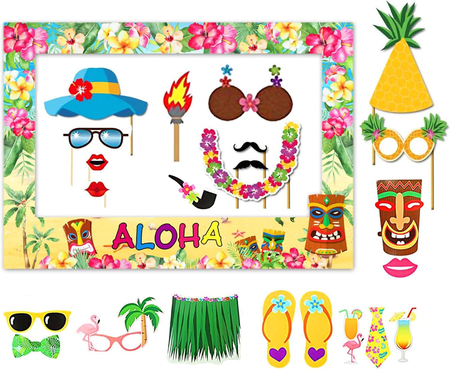 Amazon.com: 24 PCS Aloha Party Photo Booth Props Hawaiian Decoration Photo Booth Props Aloha Party Photo Booth Frame Aloha Baby Shower Decoration : Home & Kitchen amazon-com-24-pcs-aloha-party-photo-booth-props-hawaiian-decoration-photo-booth-props-aloha-party-photo-booth-frame-aloha-baby-shower-decoration-home-kitchen