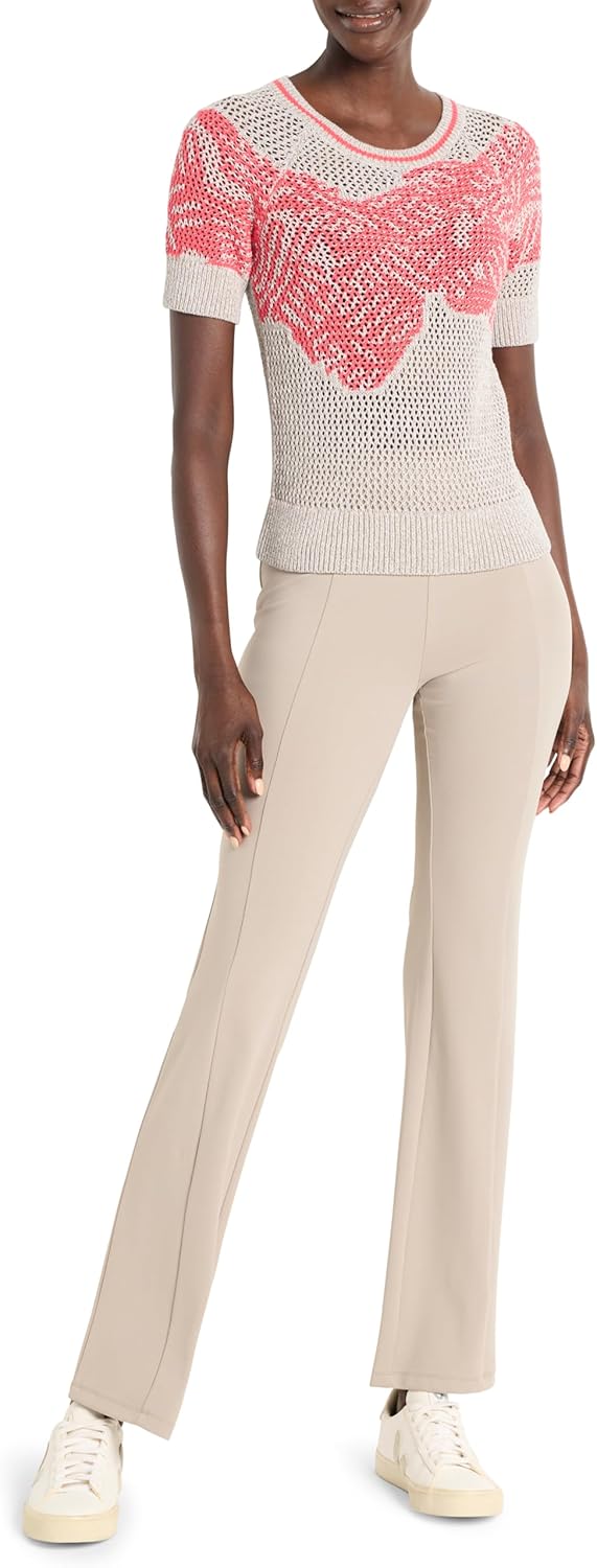 NIC+ZOE Women's Dancing Mesh Elbow Sleeve Sweater