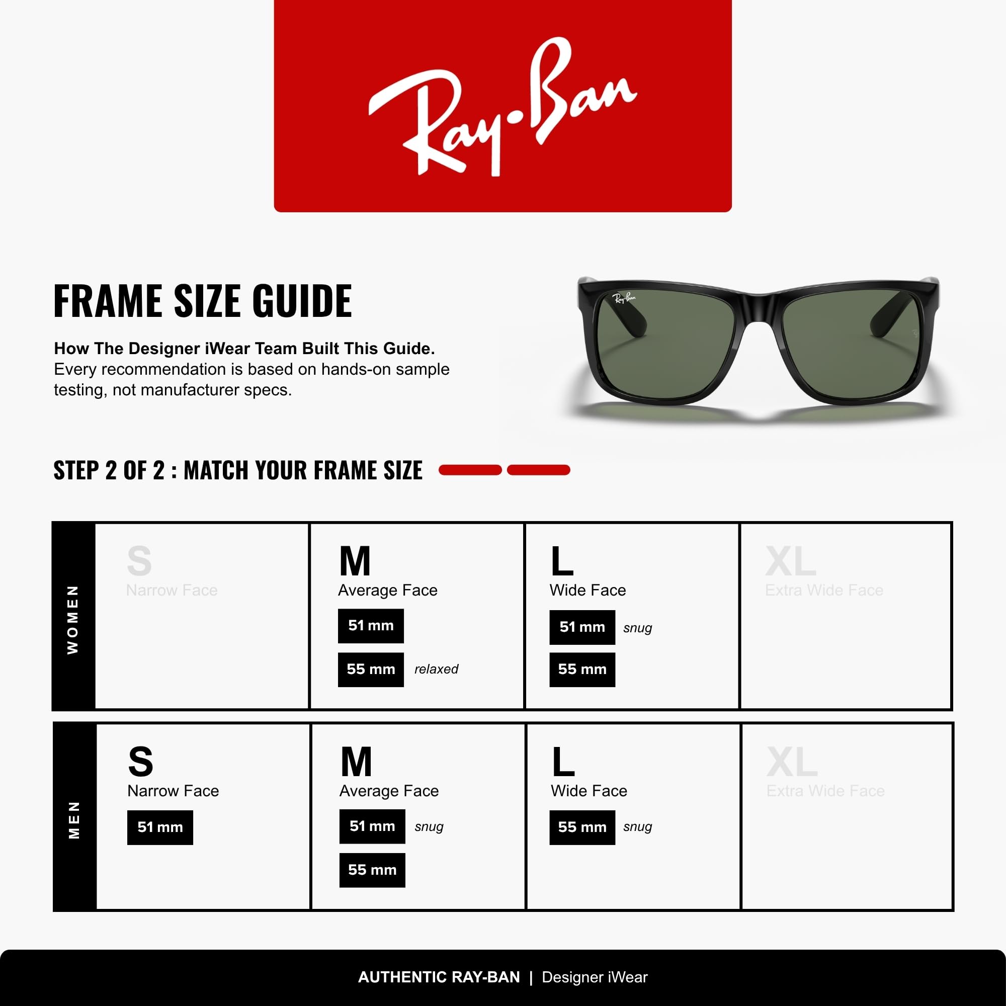 Ray-Ban Unisex Justin Rb4165 C55 okulary przeciwsłoneczne, rozmiar uniwersalny
