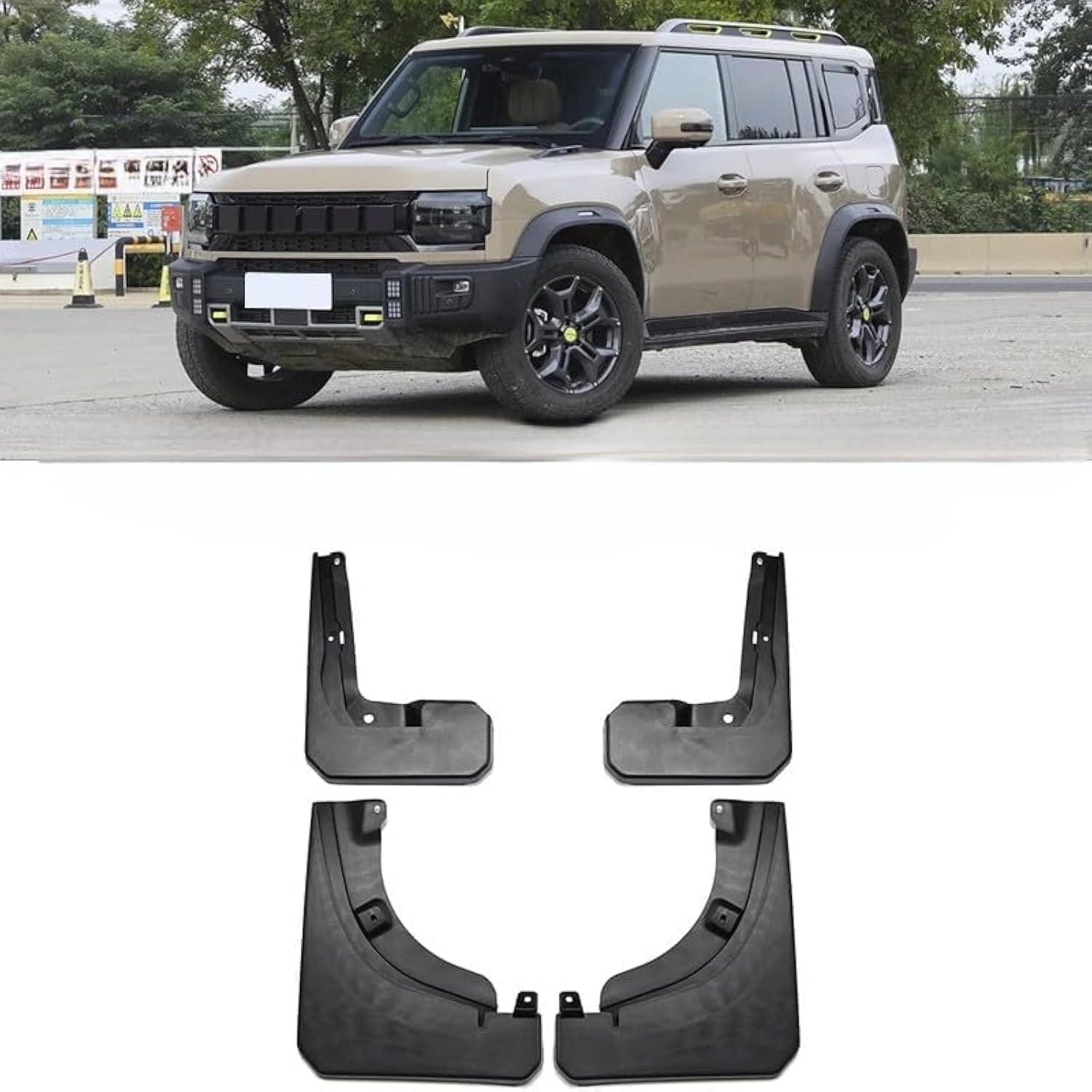 4Pcs Mud Flaps Fit for JETOUR T2 Front and Rear Splash Guards