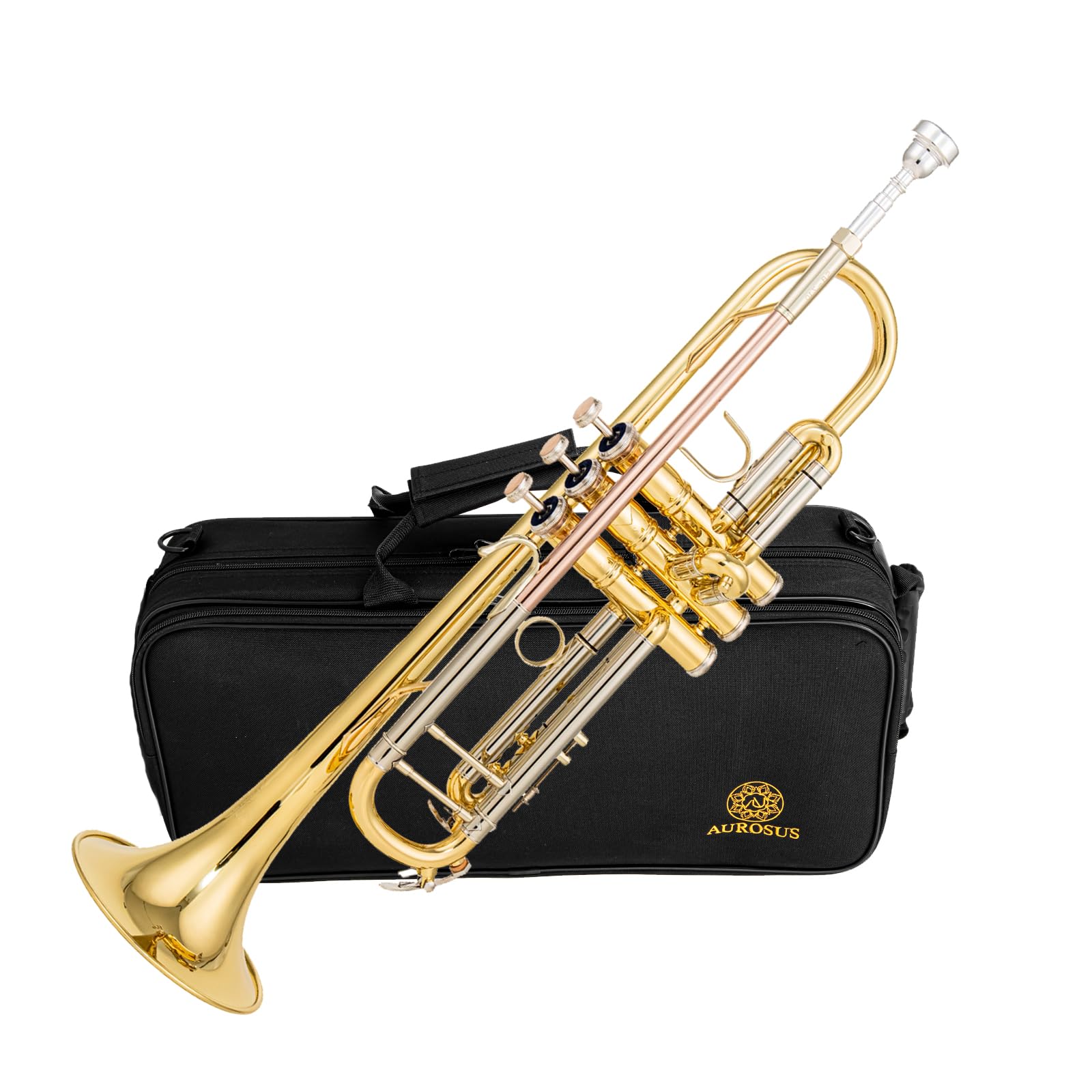 Bb trumpets red gold brass leadpipe mouthpipe advanced student professional trumpet Musical Instruments For Beginner Adults 710 gold