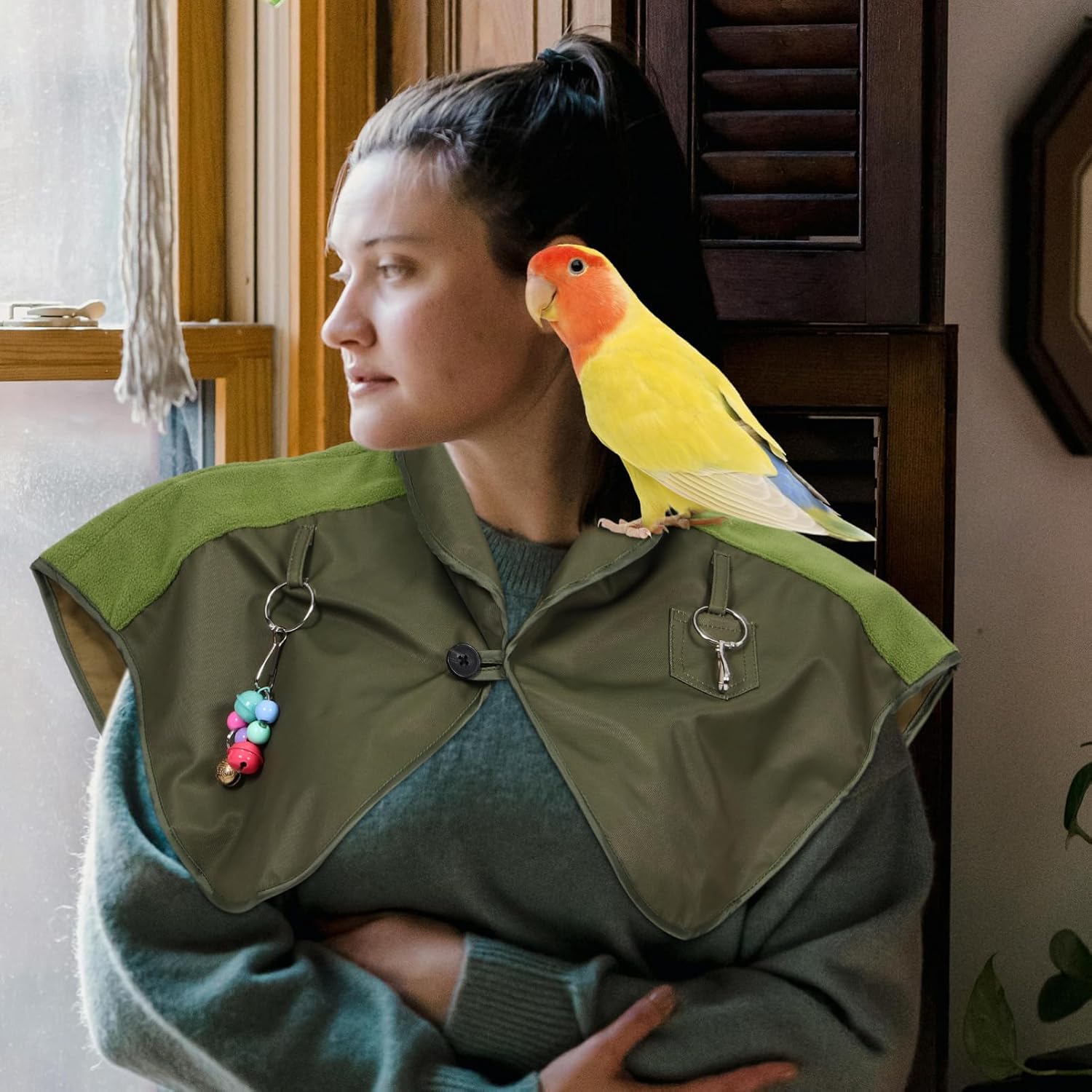 VANZACK Bird Shoulder Reusable Mat Protector Scratch Shield for Pet Training Comfortable and Breathable Design for Bird Owners Veterinarians and Trainers