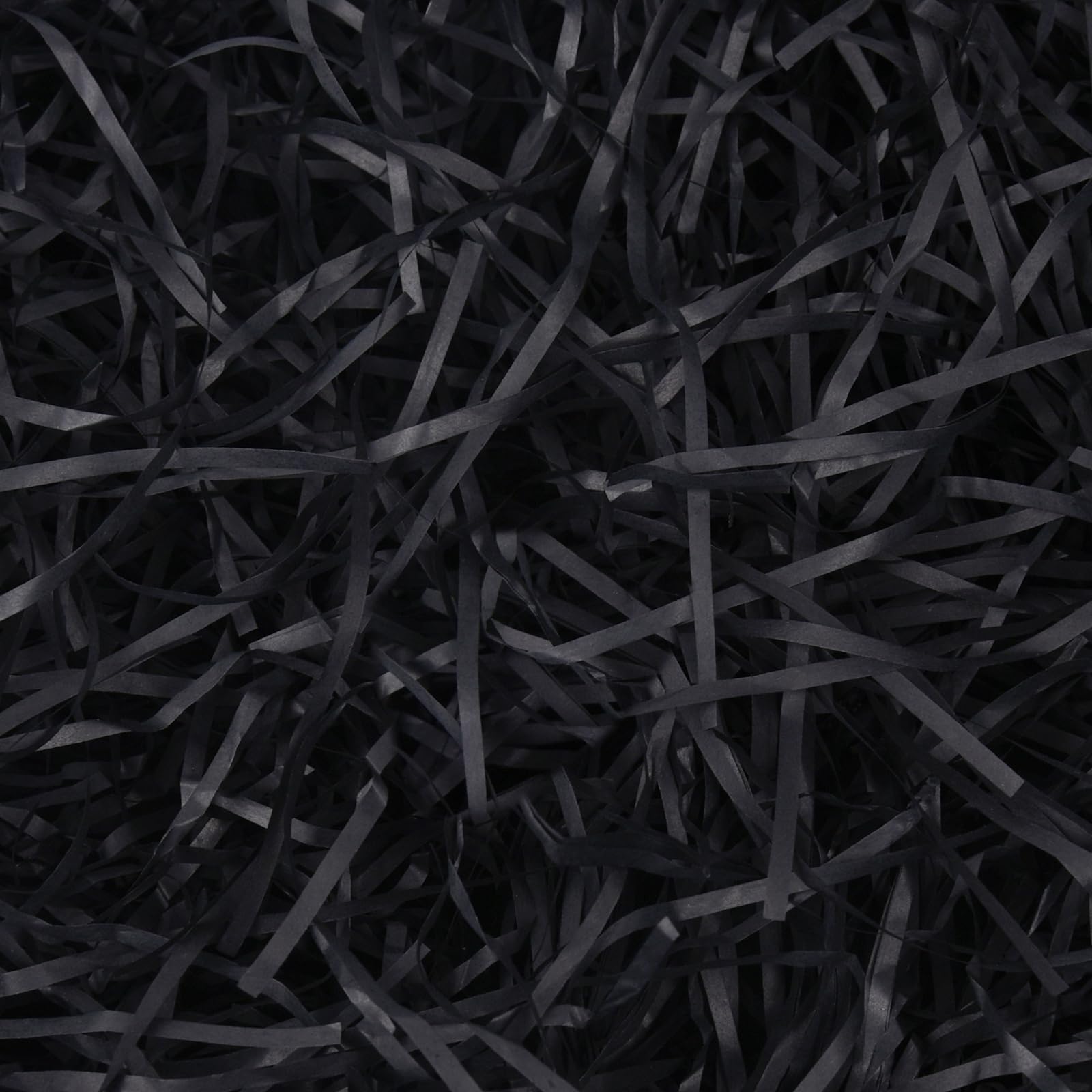 HXJDAM 150g Black Shredded Tissue Paper, Black Shredded Paper for Gift Boxes, Soft to the Touch, Excellent Gift Packaging Filler and Hamper Filling โ image 1