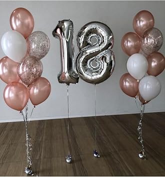 MFM Parti 18 Ya  Rakam G m  Folyo Balon Seti