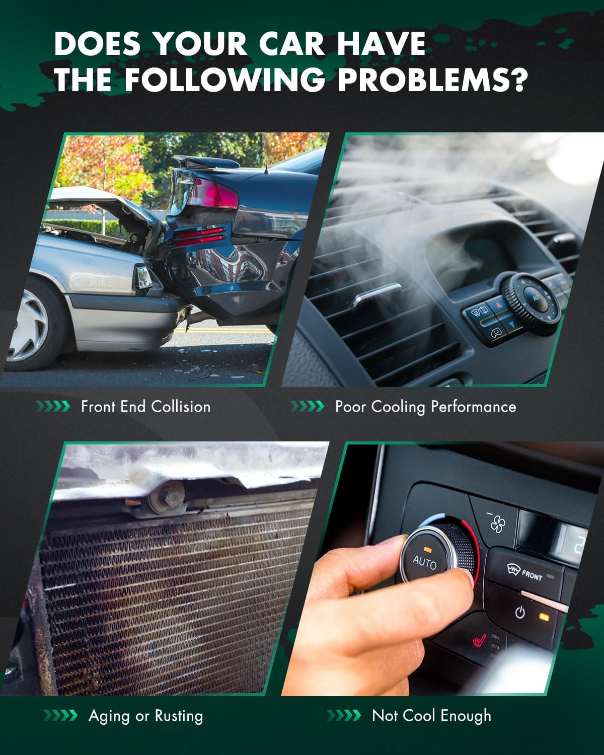 SCITOO Air Conditioning Condenser Compatible with 1997 1998 1999 2000 2001 2002 2003 for Ford for Explorer 2000-2011 for Ford for Ranger 1998-2001 for Mercury for Mountaineer 4.0L Replace#4821