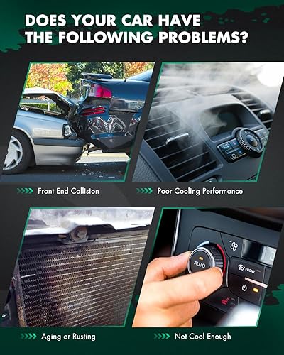 Vista 127 de SCITOO Aire acondicionado condensador compatible con Chevrolet, para modelos GMC - Silverado 2500 HD 2015-2019 - Sierra 2500 HD 2015-2019 - 6.0L