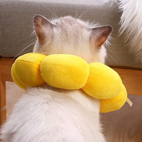 Miniatura 8 de Delgeo Collar cónico para gato, suave, ajustable de recuperación, collar de repuesto para gatito, cachorro de gato, collar isabelino, evita lamidas
