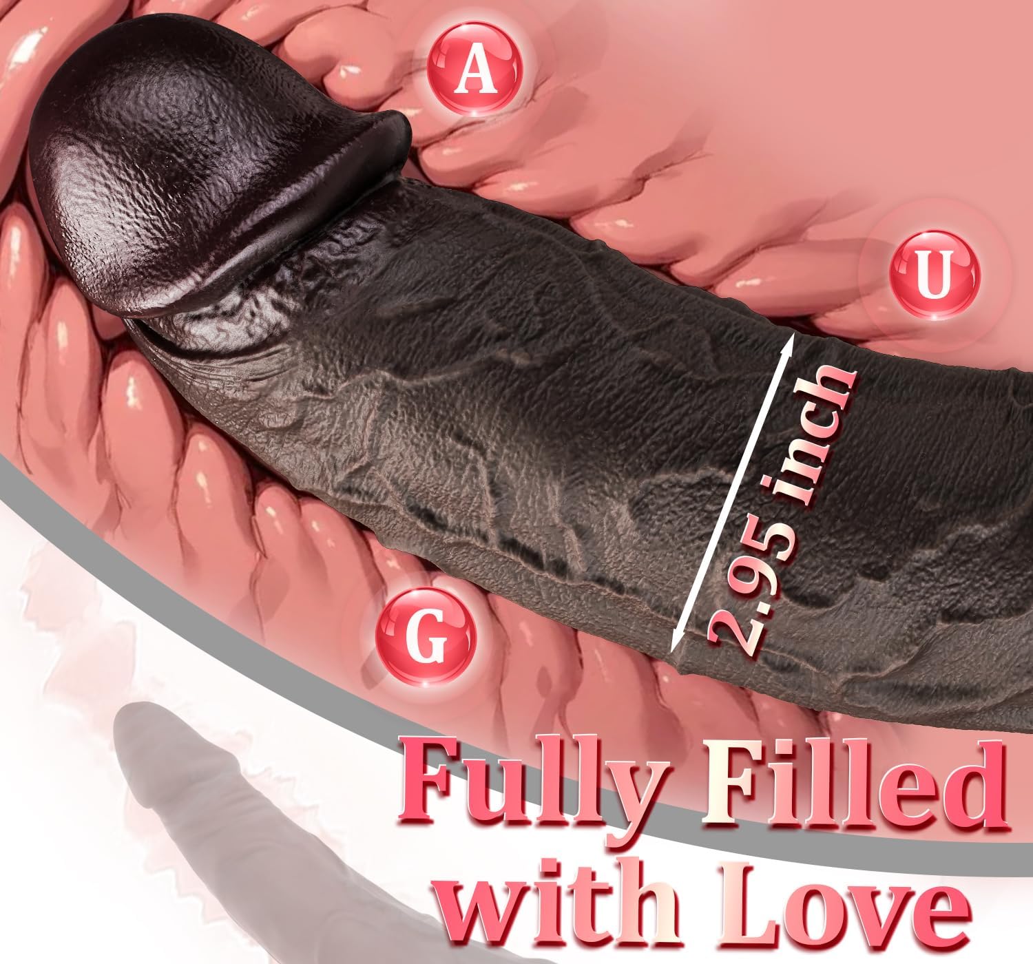 14.3 Inch Huge Dildo – 3'' Diameter XXXL Realistic Giant BBC Dildos, Fat G-Spot Large Penis Thick Big Dildo Adult Sex Toy for Men and Women Advanced Player
