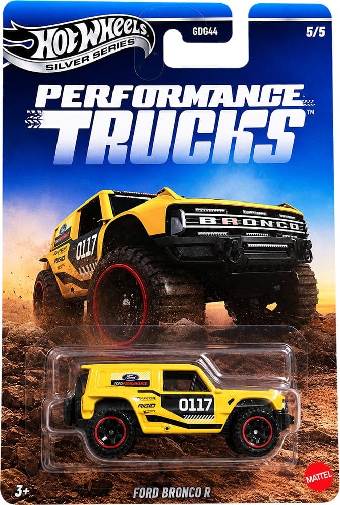 Hot Wheels Toy Car or Van, 1:64 Scale Ford Bronco R Die-Cast Surf’s Up Vehicle with Enhanced Deco Execution & Authentic Details-image-3
