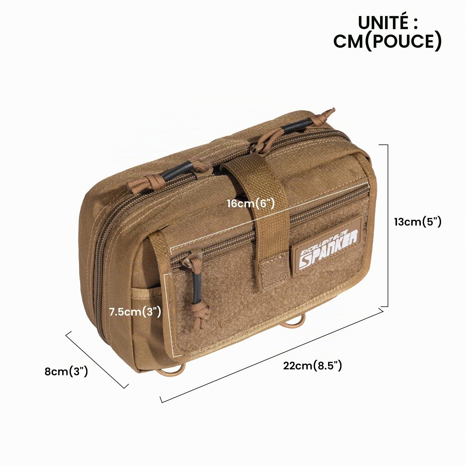 Excellent Elite Spanker Trousse de Secours Vide Poche Tactique IFAK | tactique molle sac médical,sacoche tactique molle,pour médical/escalade/outils de sauvetage
