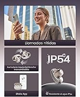 Vista 7 de SHOKZ OpenDots ONE - Auriculares de oído abierto, auriculares clip-on - Auriculares inalámbricos Bluetooth con micrófono - Seguros, ligeros, cómodos