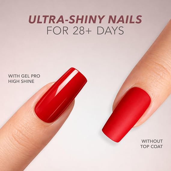 Kiara Sky HEMA-Free No-Wipe High Gloss Gel Top Coat Non-Yellowing Mirror Shine, Chip Resistant, for Gel Polish, Chrome & Nail Art, UV/LED 0.5 fl oz